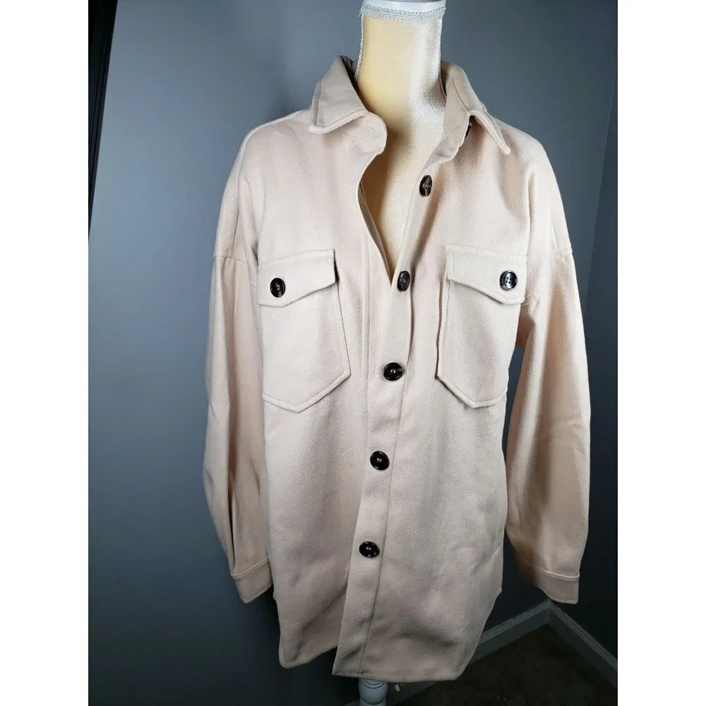 Oatmeal Shacket Magnolia Boutique Women's Size L